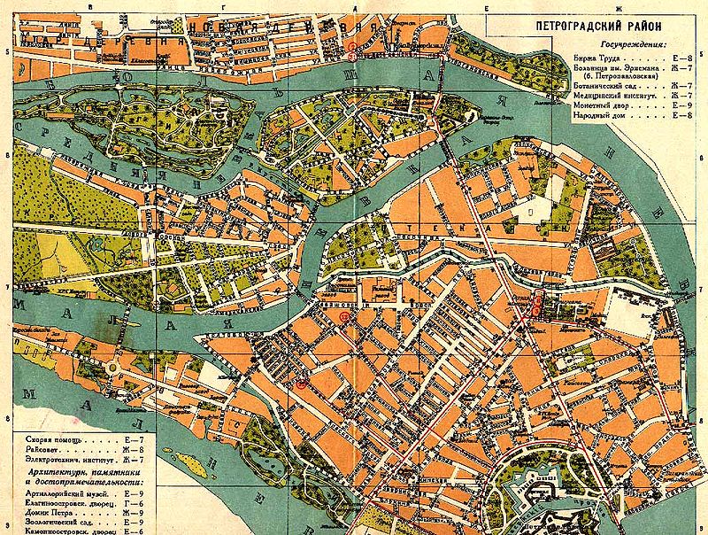 Петровский остров — карта, поиск мест, как добраться