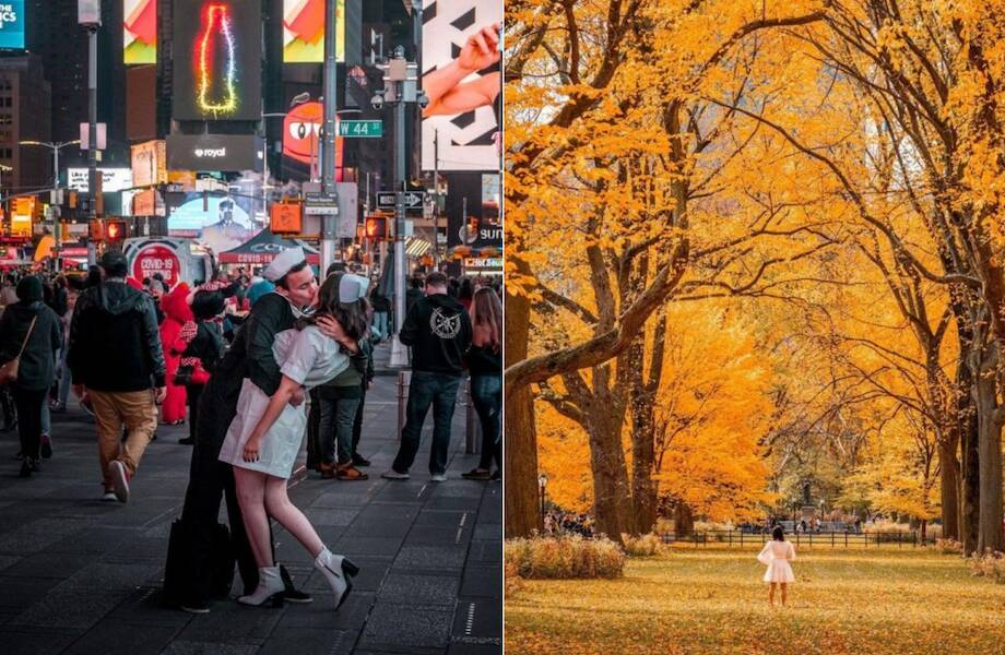 Центральный Парк Осенью В Нью-Йорке. Фотография, картинки ...