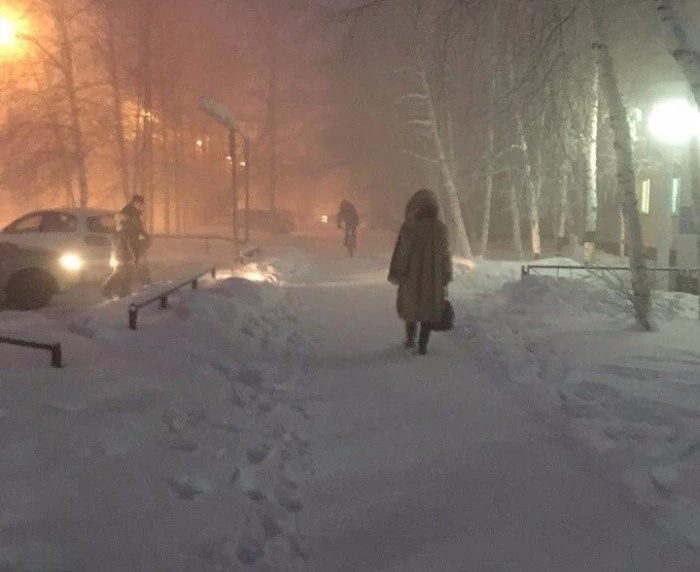 Вид Сверху На Город Нижневартовск Зимой ...