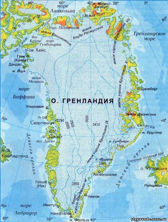 Физическая карта Аргентины | Physical Map of Argentina