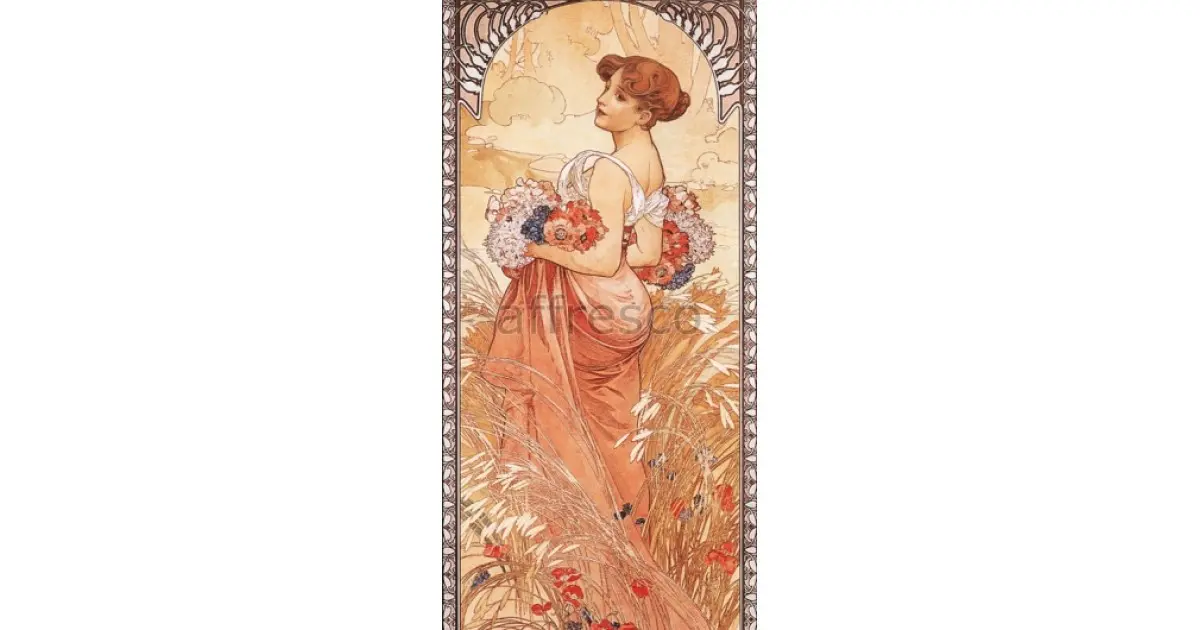 Времена года, весна-лето, 1899 (картина) — Альфонс Мария Муха