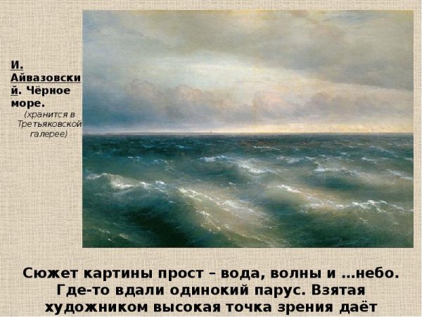 Корабль среди бурного моря», Айвазовский — описание картины