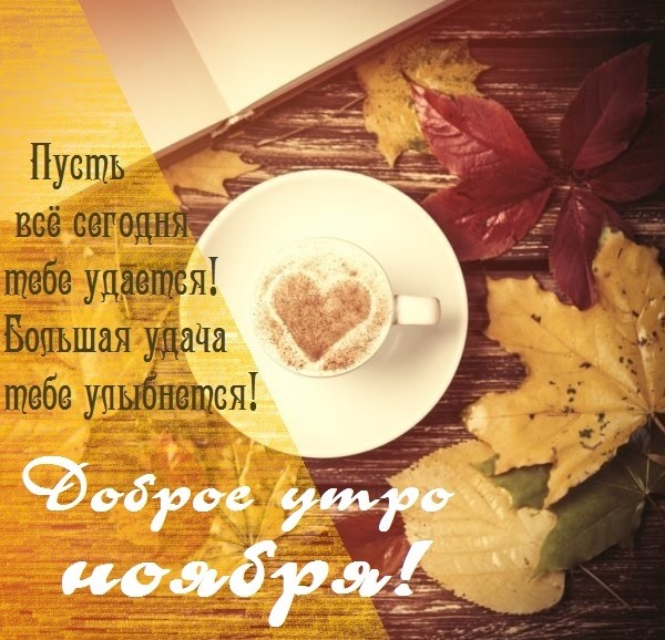 Доброе утро Ноября! 03.11.2022 🌹☕🍁❤️🍂💖