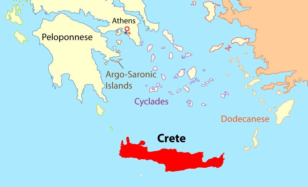 Остров Крит O-Crete.ru ⛱ Карта Крита, карта острова Крит