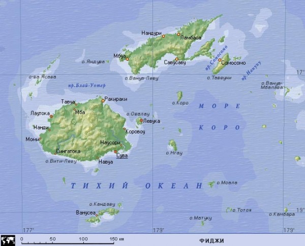 Остров Фиджи на карте мира: 2 тыс изображений найдено в ...