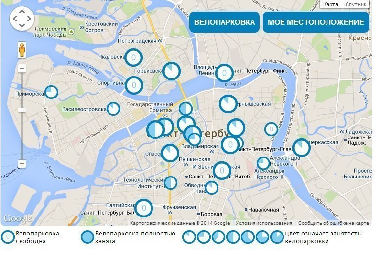 Cхема линий Петербургского метрополитена