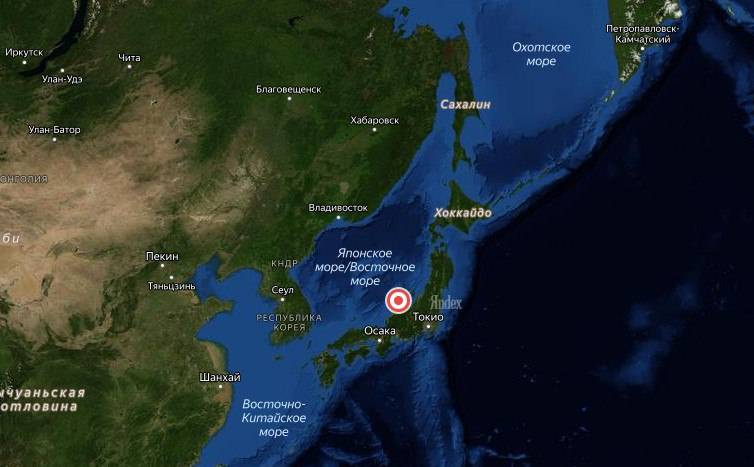 Сразу два землетрясения произошли сегодня в районе Курильских ...