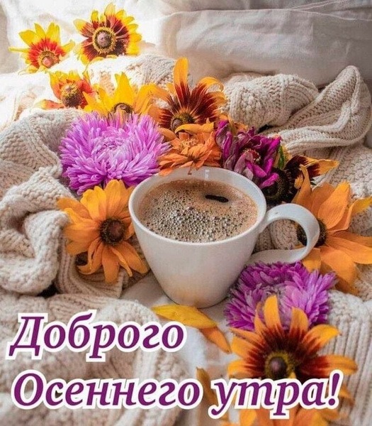 🍁 ⛅ ☕ Картинки С добрым осенним утром - скачать (240 шт.)