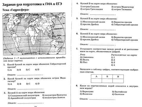 Технологическая карта урока. Атмосфера