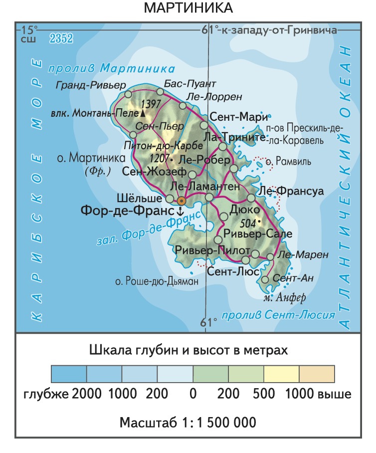 Где находится Французская Мартиника и что это за остров ...