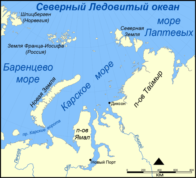 Карта: Части Средиземного и Адриатического морей.