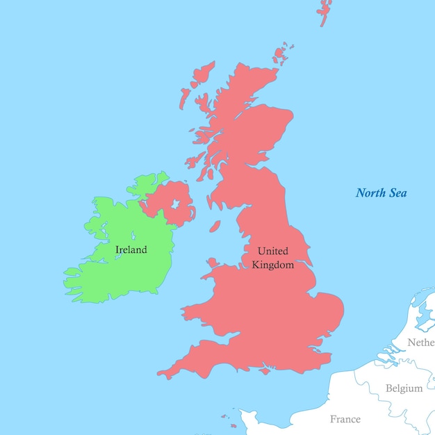 Political Map of United Kingdom Векторный объект Stock ...