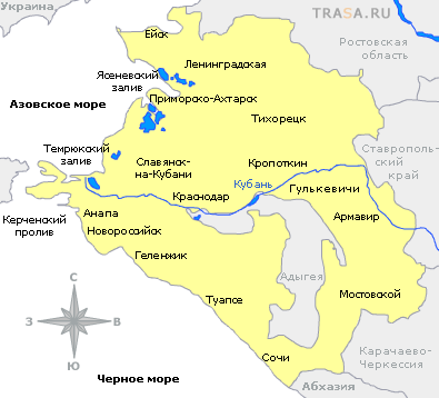 Краснодарский край станица голубицкая на карте - блог ...