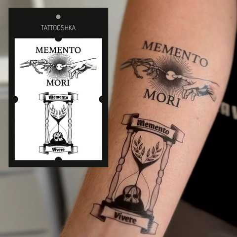 Тату женские / Memento mori - 3 фото и эскизов [2024]