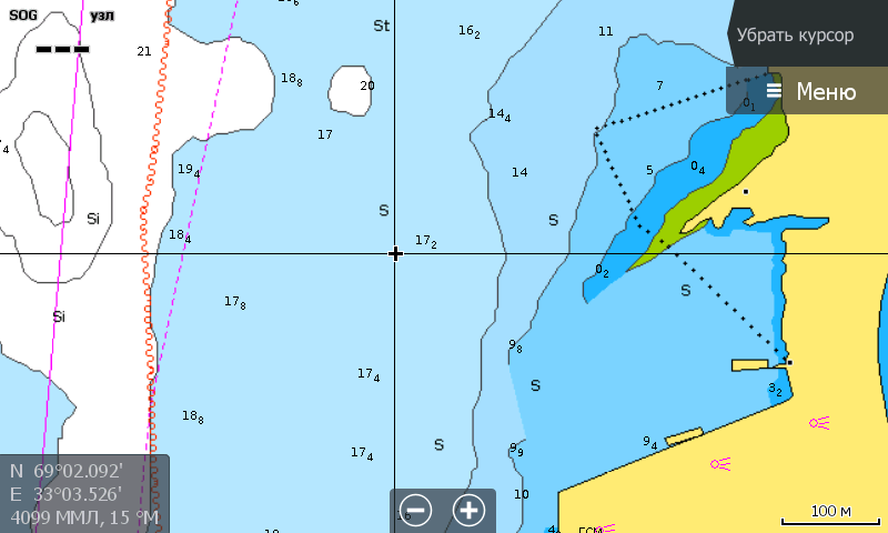 Белое море Баренцево море карта глубин Garmin BlueChart G3 ...