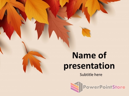 Золотая осень. Шаблон PowerPoint - Все про PowerPoint