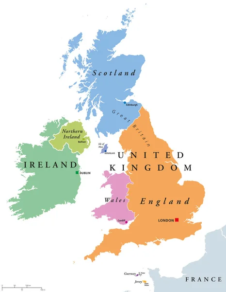 Скачать картинки The map of great britain, стоковые фото The ...