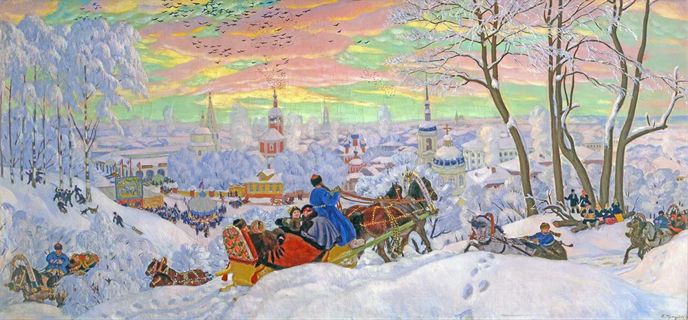 Зима, 1919 - Борис Кустодиев - WikiArt.org