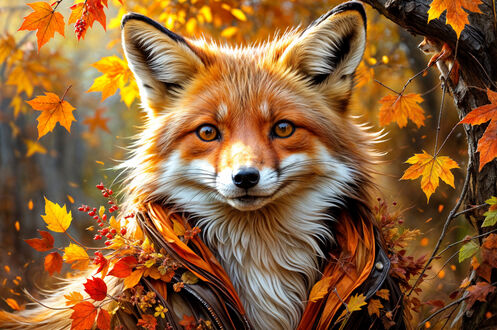 Лиса. У норы осенью. Fox near hole at autumn. - YouTube