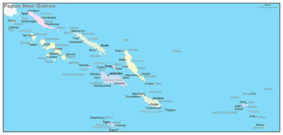 Соломоновы острова (Solomon Islands), Путешествие