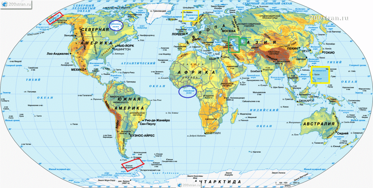 Contorno de mapa mundial ...