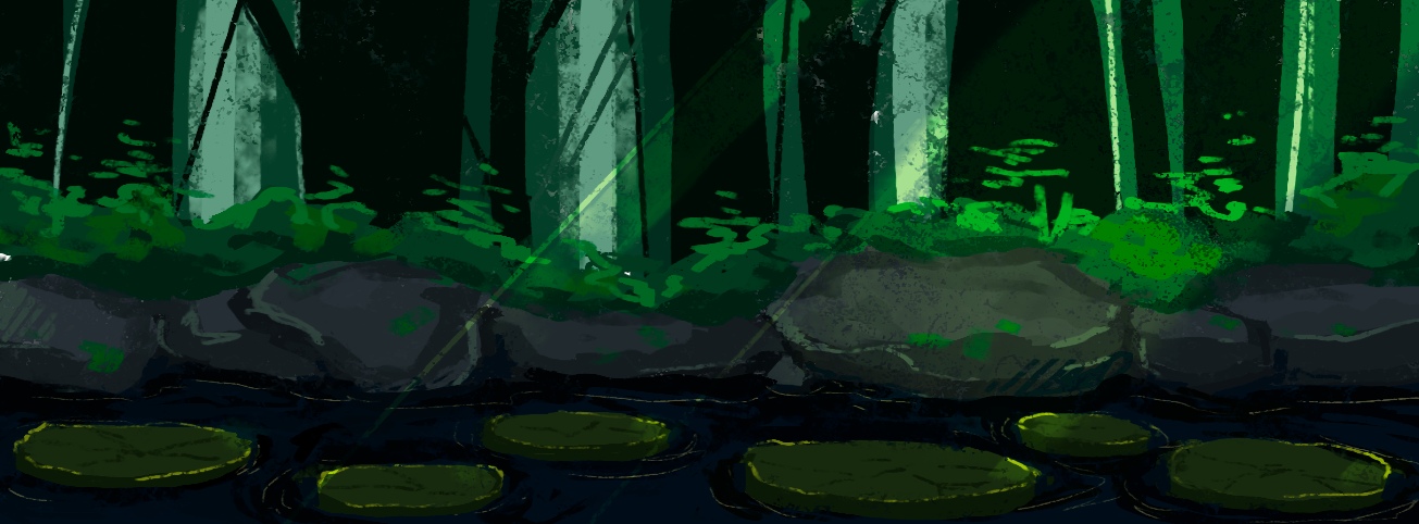 Pixel art forest