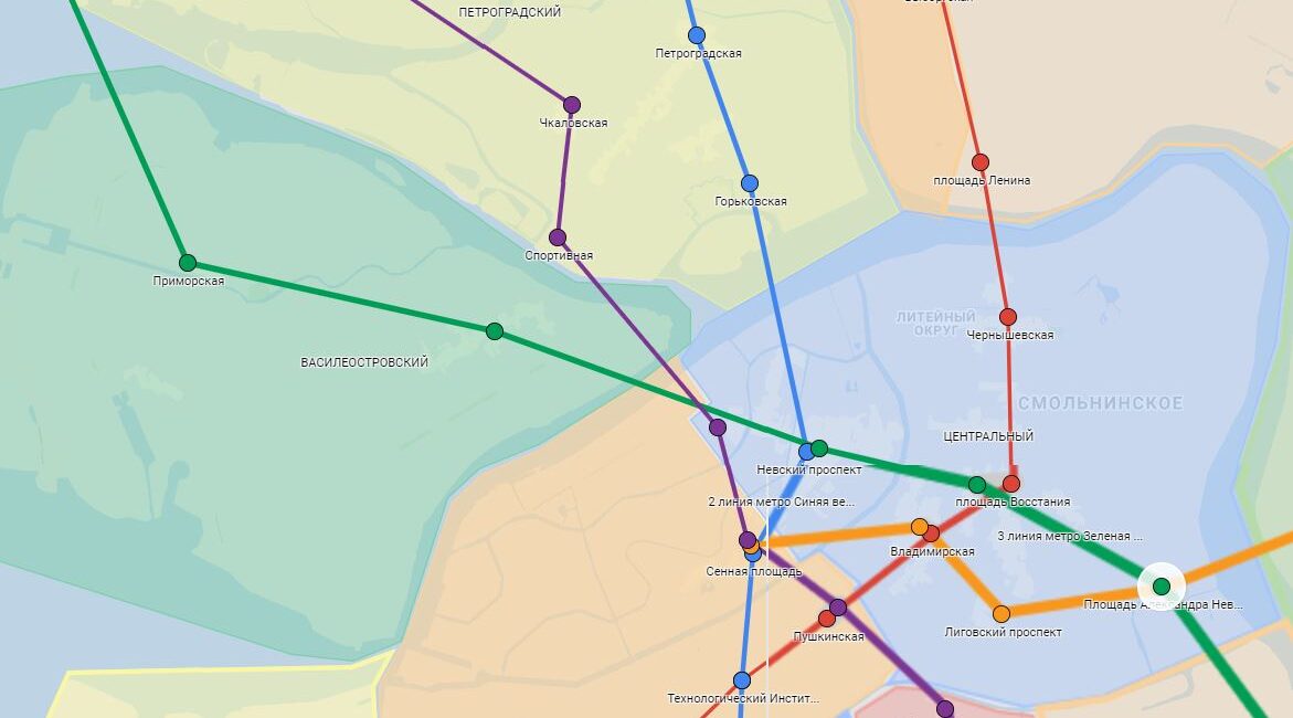 районы Санкт Петербурга с метро - сайт о СПб piter.su