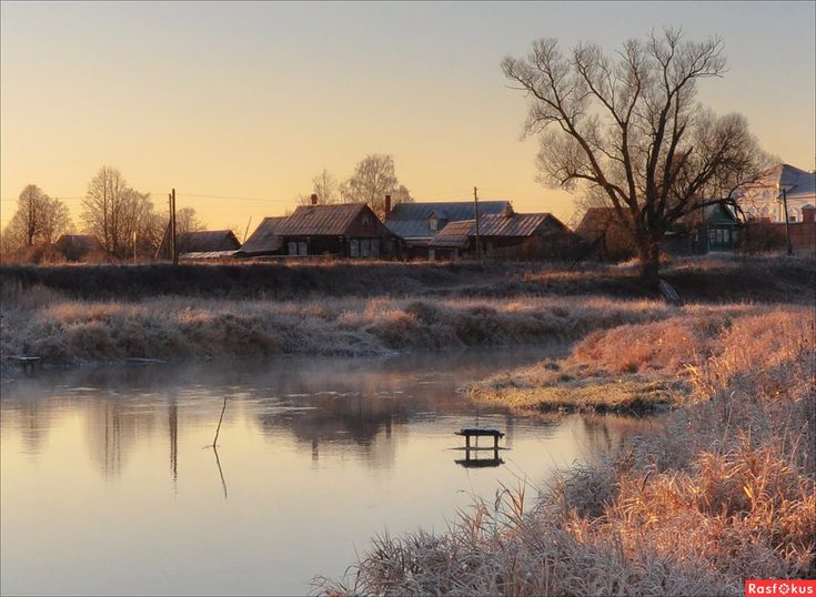 Открытки деревня осенью (65 шт)