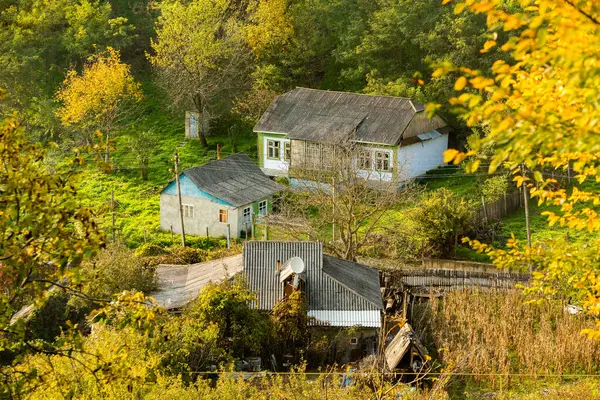 Открытки деревня осенью (65 шт)