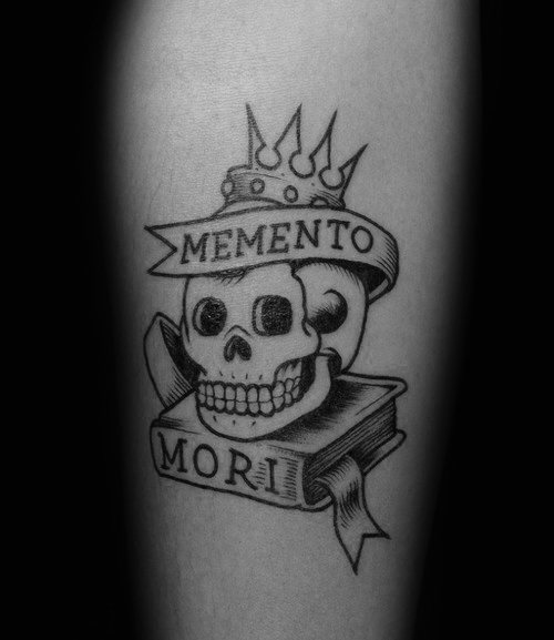 Small Memento Mori Temporary Tattoo ...