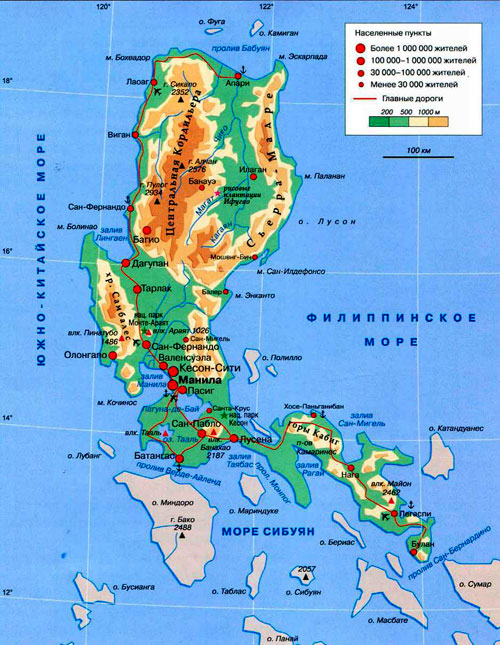 Карты Себу (о. Филиппины). Подробная карта Себу на русском ...