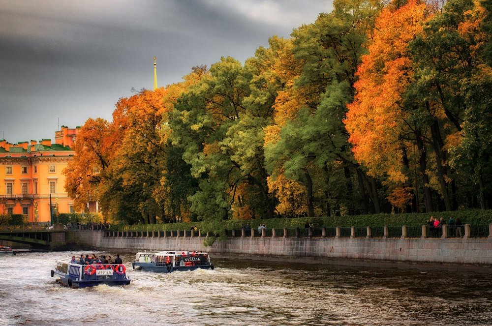 Фотография Город Санкт Петербург, осенний вечер в центре ...