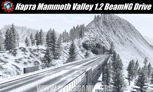 BeamNG DRIVE скачать мод карта East coast USA winter V2 ...