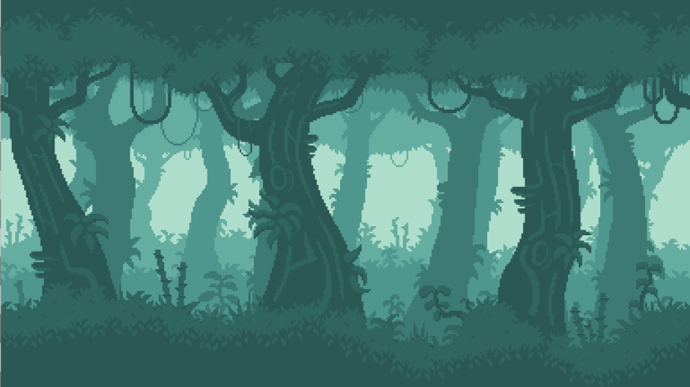 Pixel art forest #3