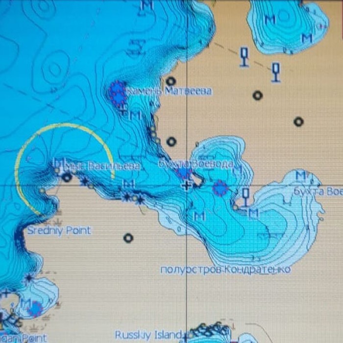 Охотское море, Беренгово море море карта глубин для Lowrance ...