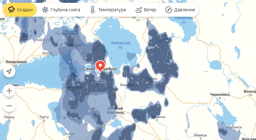 Крымский полуостров затянуло ...