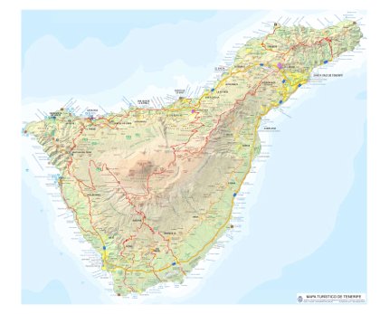 Полная карта Тенерифе: все достопримечательности и пляжи ...