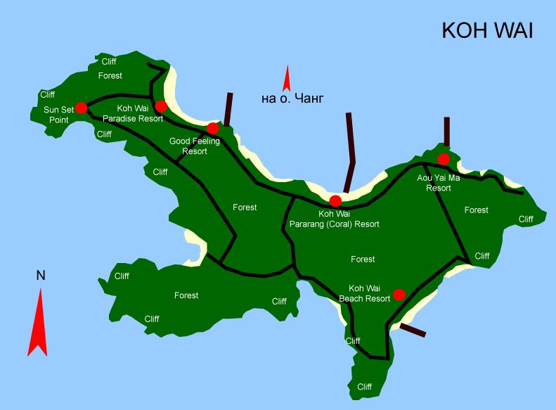 Пляжи острова Ко Чанг – подробное ...