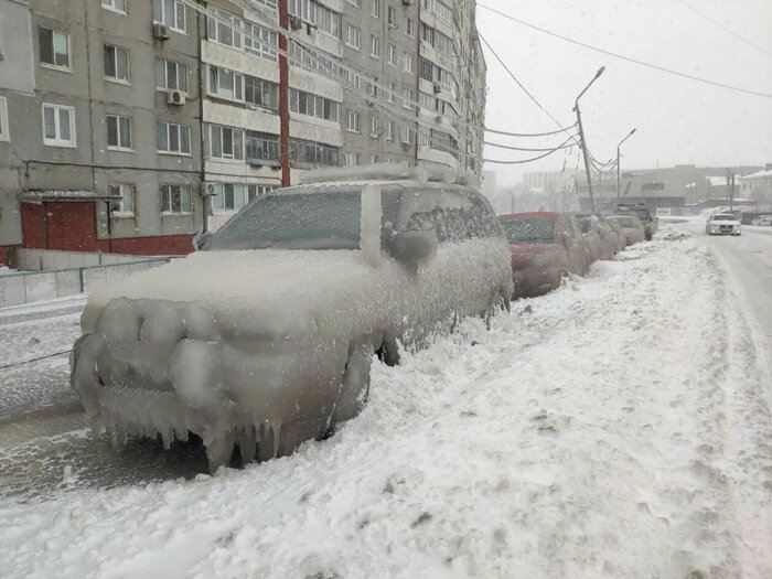 Снежный циклон во Владивостоке 23 ...