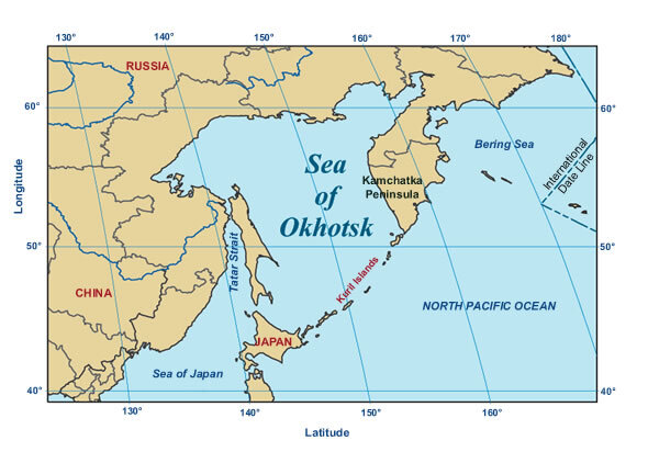 Охотское море — океан, Японское, рыбы ...