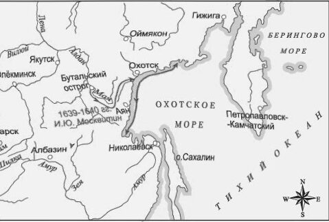 Карта - маршрут экспедиции Геннадия ...