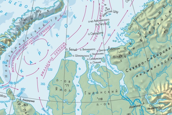 Белый (остров Карское море) — расположение, площадь ...