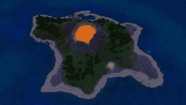 Карта Volcanic Island World для Minecraft