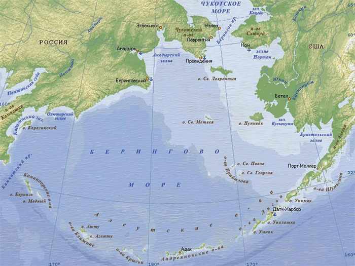 Моря России — Берингово море