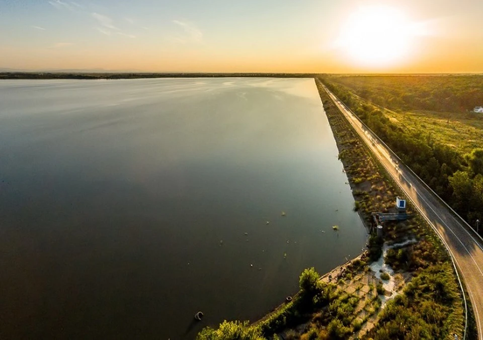 Наполнение водой краснодарского водохранилища идет на 