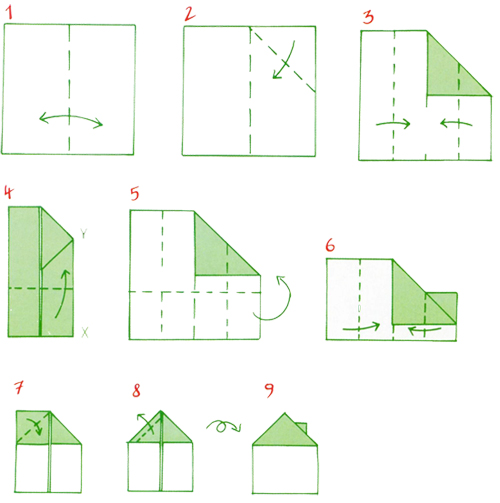 Домик из бумаги оригами - несколько вариантов с пояснениями и ...
