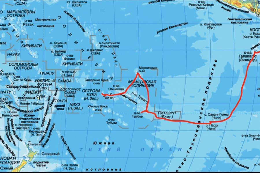 Как найти Полинезию на карте мира?