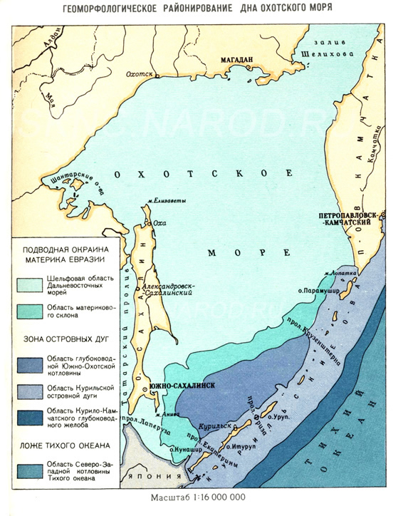 ОХОТСКОЕ МОРЕ (карта) [интерактивный географический атлас ...