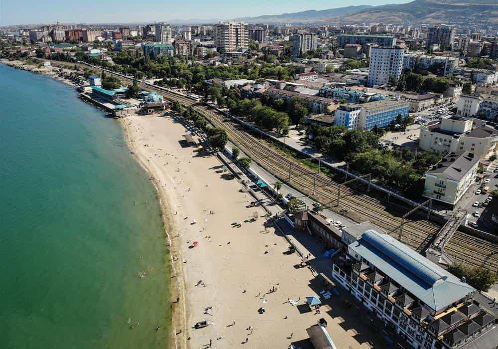 ДАГЕСТАН. город курорт КАСПИЙСК. Пляжи, набережная ...