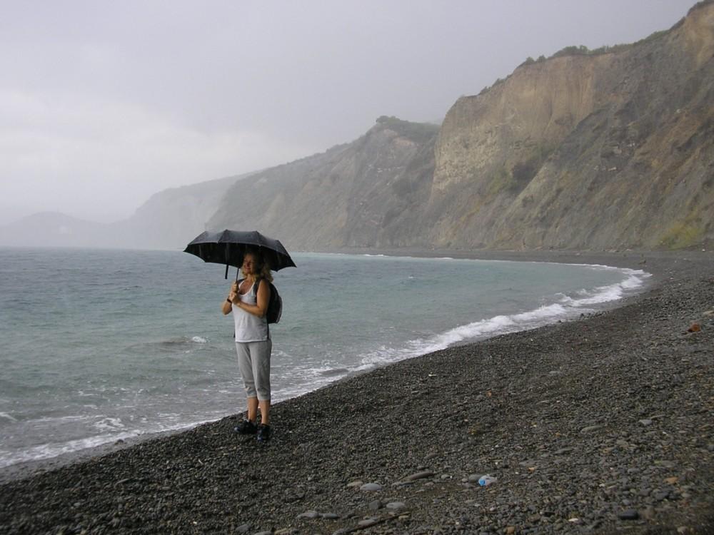 Сочи море дождь Sochi sea